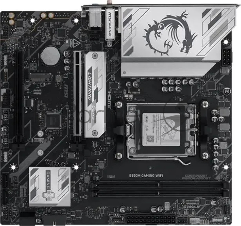 Материнская плата MSI B850M GAMING WIFI SocketAM5 AMD B850 2xDDR5 mATX AC`97 8ch(7.1) 2.5Gg RAID+HDMI+DP