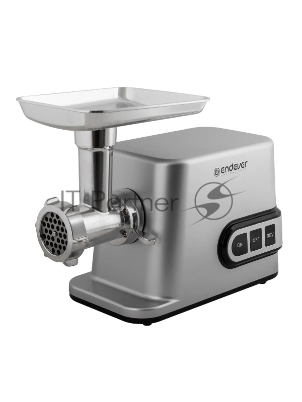 Мясорубка электрическая Endever Sigma-112, мощность 4500 Вт, стальной, производительность до 3 кг/мин, функция реверс, 2 шт/уп