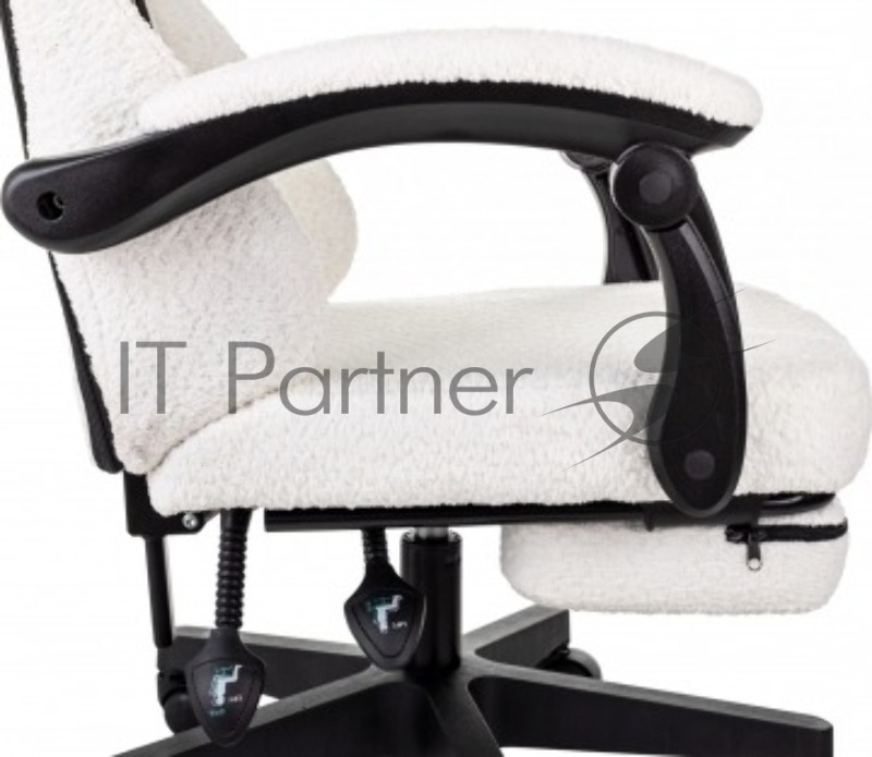 Кресло игровое Knight Lord/F Camby 01 молочный, крестов. пластик, подст. для ног