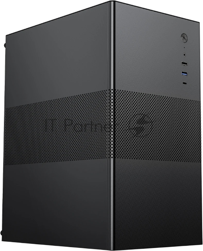 Корпус компьютерный ACD Coffer 109B *m*ATX, Type-C + USB3.0 + USB ports + HD audio combo, Mesh, Black.