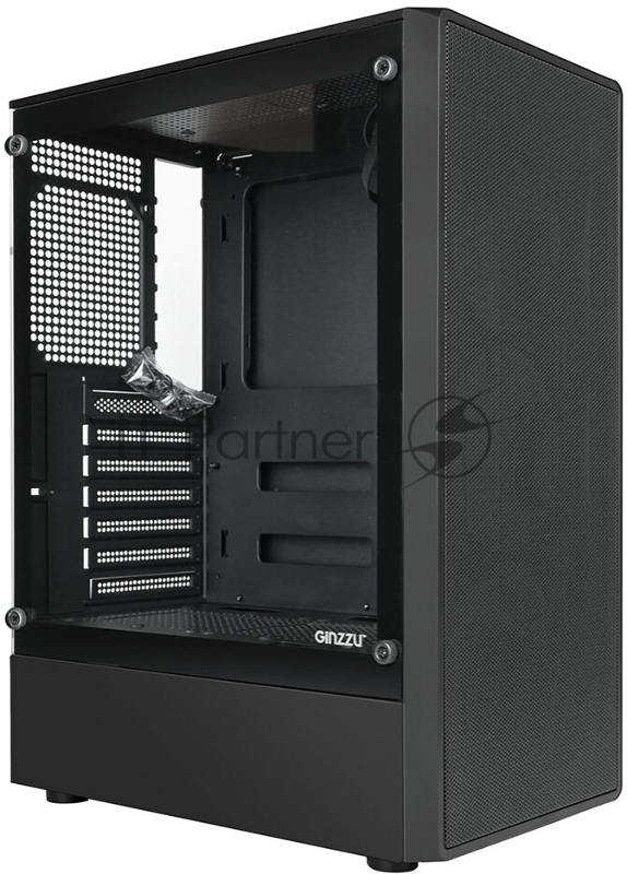Компьютерный корпус Ginzzu CL121 ATX передняя панель Сетка