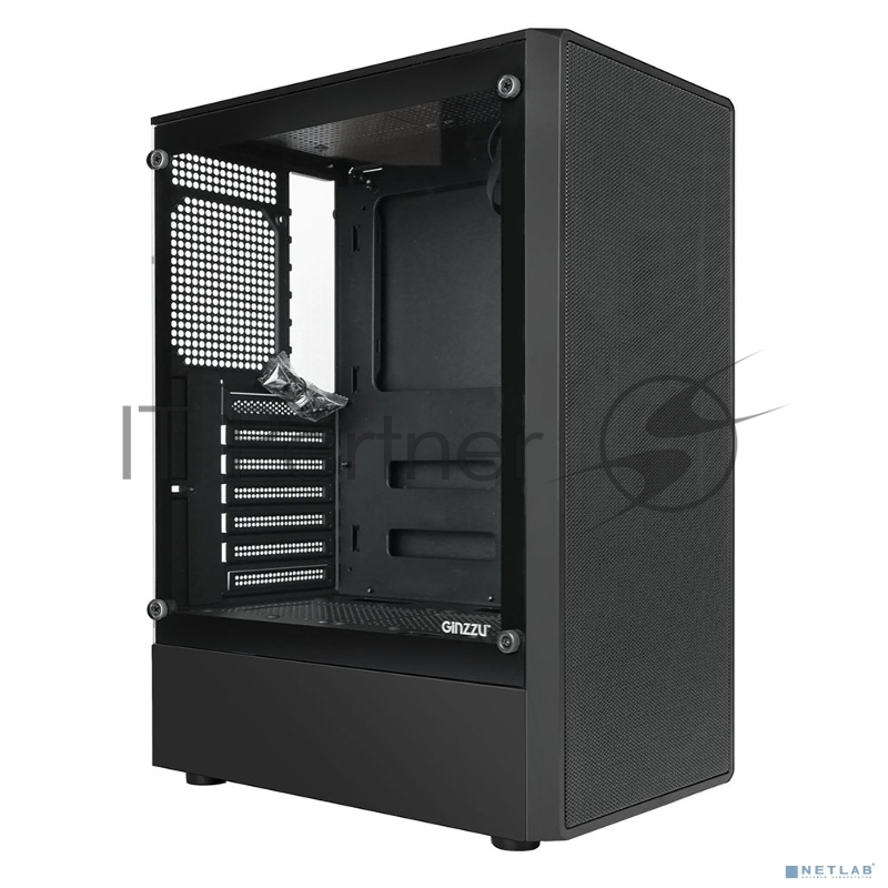 Компьютерный корпус Ginzzu CL121 ATX передняя панель Сетка