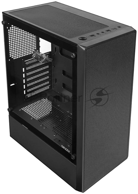 Компьютерный корпус Ginzzu CL121 ATX передняя панель Сетка