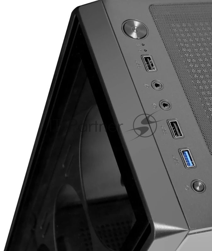 Компьютерный корпус Ginzzu CL125 ATX передняя панель Стекло