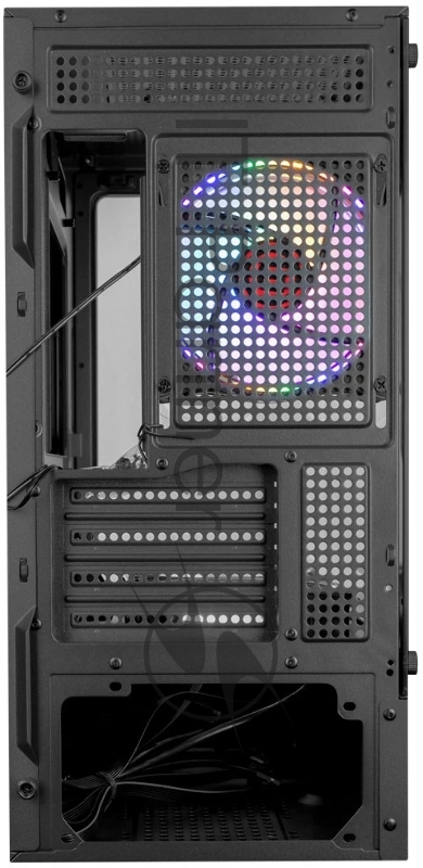 Компьютерный корпус Ginzzu CL475 mATX FAN 3*12LC4 передняя панель Стекло