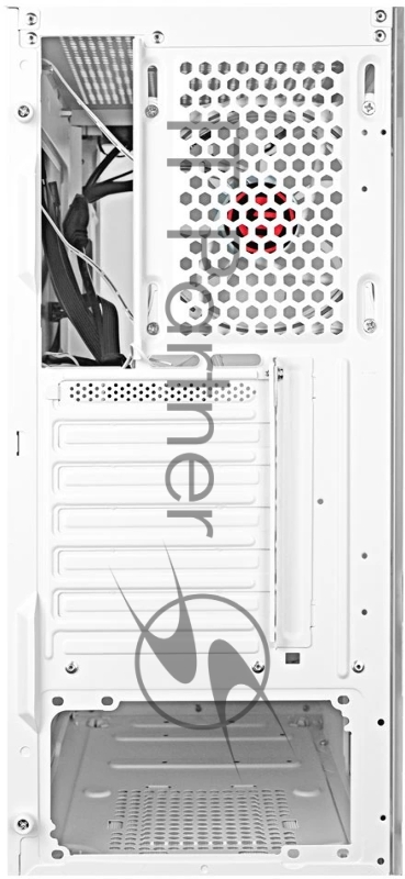 Компьютерный корпус Ginzzu CL310 ATX FAN 3*12LD4 FRGB передняя панель Стекло Белый