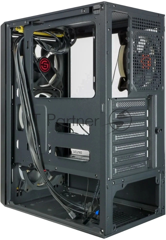 Компьютерный корпус Ginzzu CL325 ATX FAN 4*RR4 FRGB передняя панель Стекло