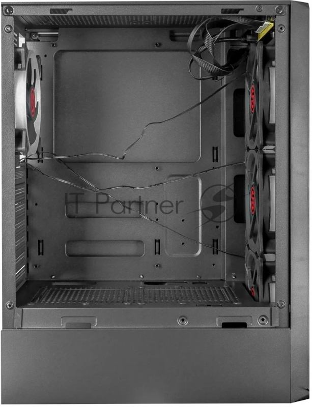 Компьютерный корпус Ginzzu CL325 ATX FAN 4*RR4 FRGB передняя панель Стекло