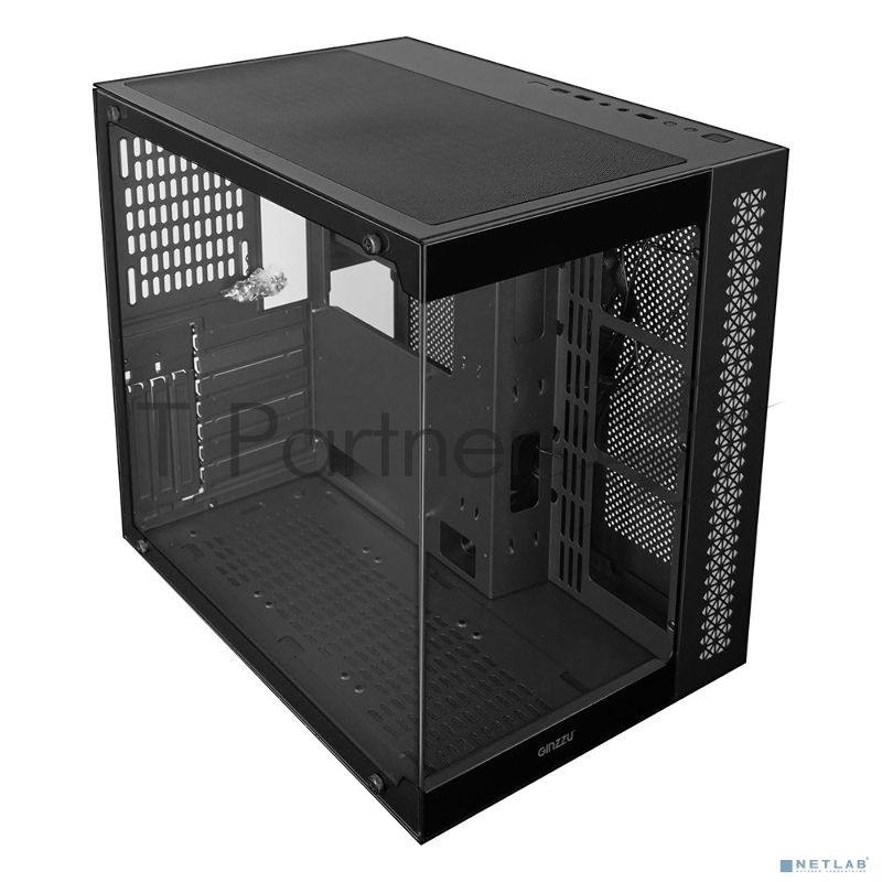 Компьютерный корпус Ginzzu V501 закаленное стекло 1*USB 3.0,1*USB 2.0, AU ATX