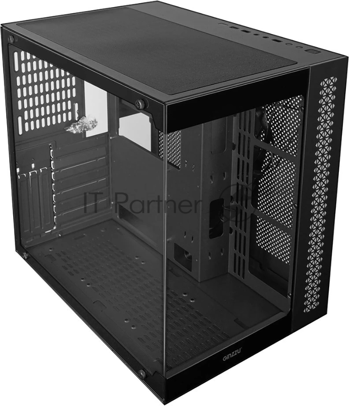 Компьютерный корпус Ginzzu V501 закаленное стекло 1*USB 3.0,1*USB 2.0, AU ATX