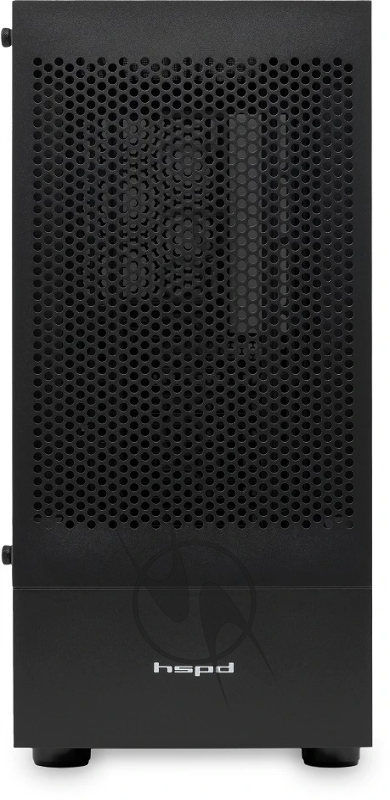 Корпус без блока питания Case HSPD M540, Mesh Mid Tower, Black, TG, 0.45 SPCC, no fans, ATX, mATX, mITX, 160/300/150mm, 2x2.5, 2x3.5, 7xPCI, 1xUSB-A 3.0, 2xUSB-A 2.0, 365x216x405mm