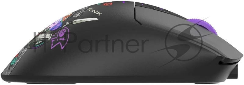 Мышь A4Tech Bloody R73 Pro черный/рисунок оптическая 26000dpi беспров. USB-C 7but (R73 PRO CYPHER GHOST)