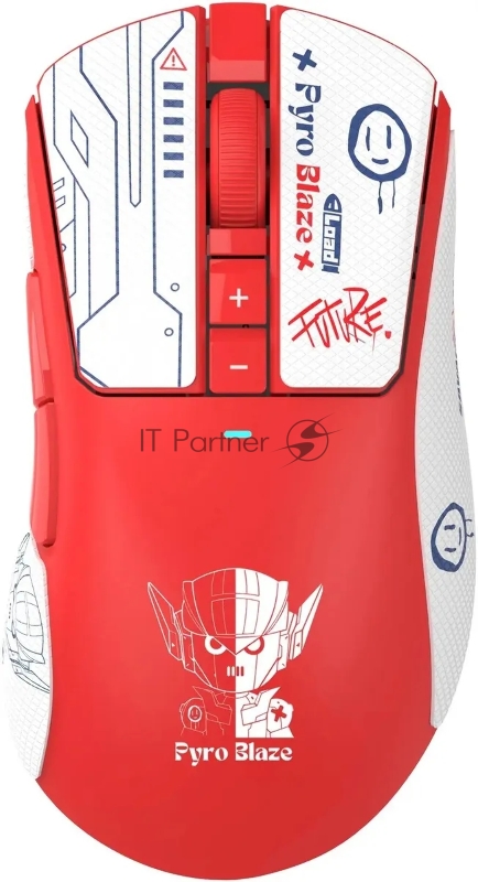 Мышь A4Tech Bloody R73 Ultra красный/рисунок оптическая 20000dpi беспров. USB-C 7but (R73 ULTRA PYRO BLAZE)