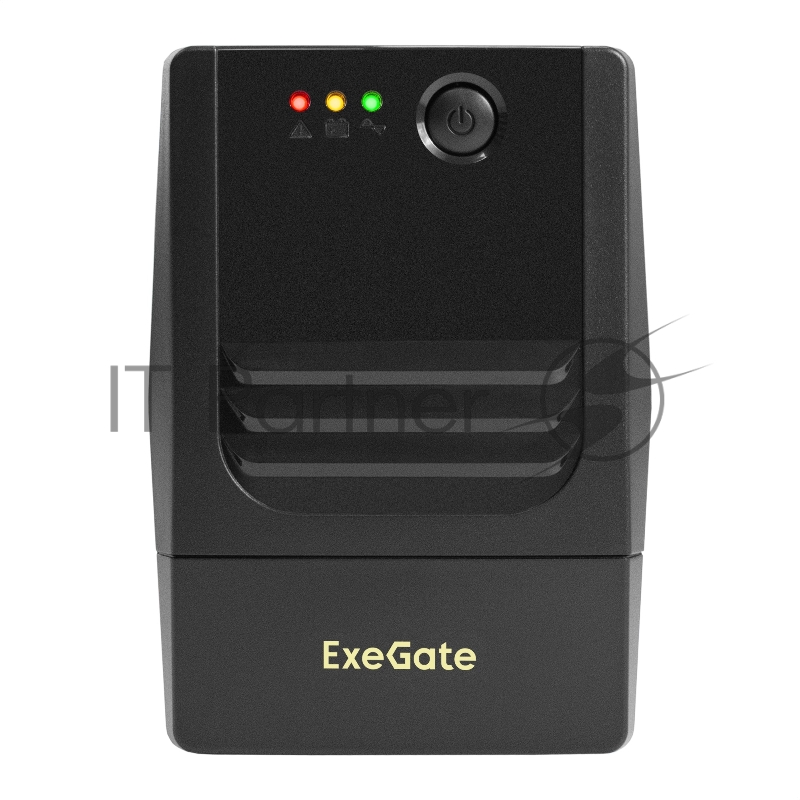 Источник бесперебойного питания ExeGate Power NB-650.LED.AVR.2SH (650VA/390W, LED, AVR, 2*Schuko, батарея 12V 7Ah, Black)