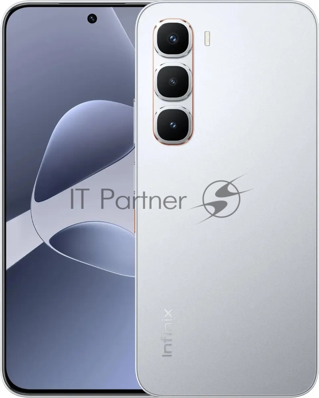 Смартфон Infinix X6885 Hot 60 pro 256Gb 8Gb серебристый титан моноблок 3G 4G 6.78 1220x2712 Android 15 50Mpix 802.11 a/b/g/n/ac NFC GPS Protect