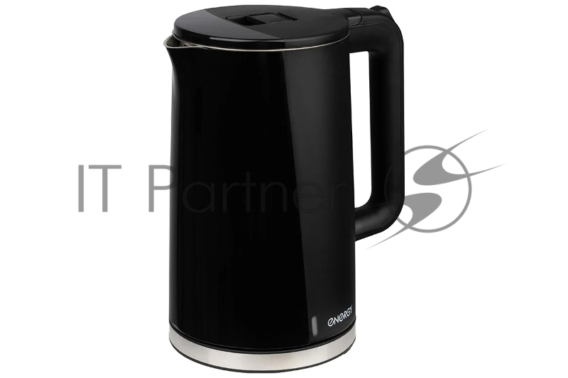 Чайник Energy E-208 1,7 л,сталь, двойной корпус, черный, 2200 Вт (105731)