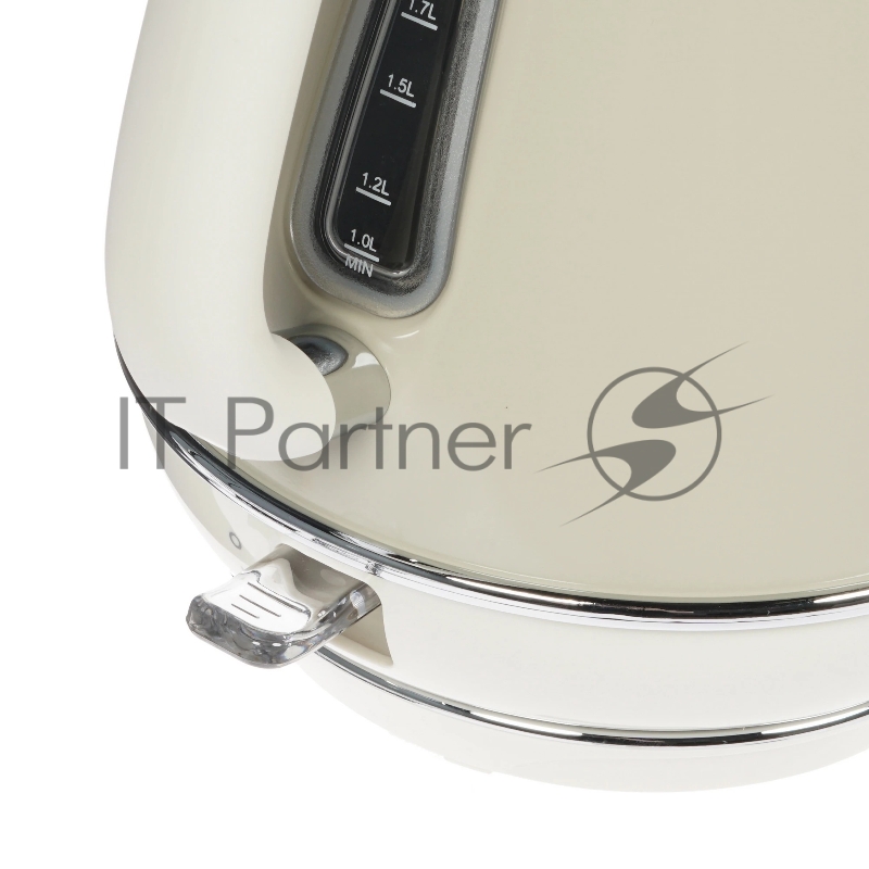 Чайник Ariete Vintage 2869/03 электрический. Мощность 2000 Вт, объем 1.7 л, цвет бежевый (6/60)