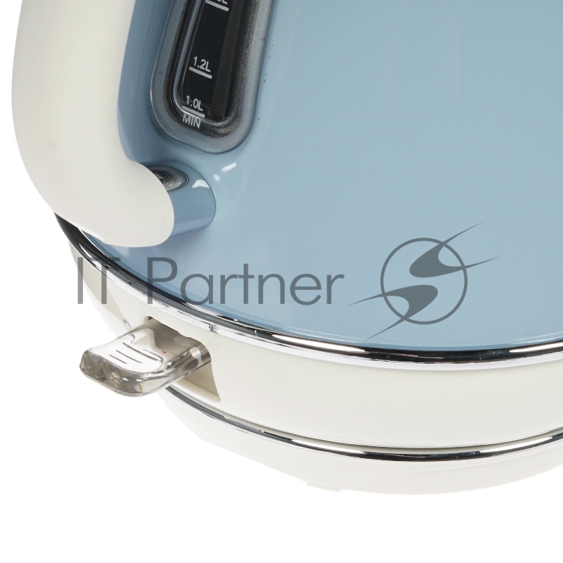 Чайник Ariete Vintage 2869/05 электрический. Мощность 2000 Вт, объем 1.7 л, цвет голубой (6/60)