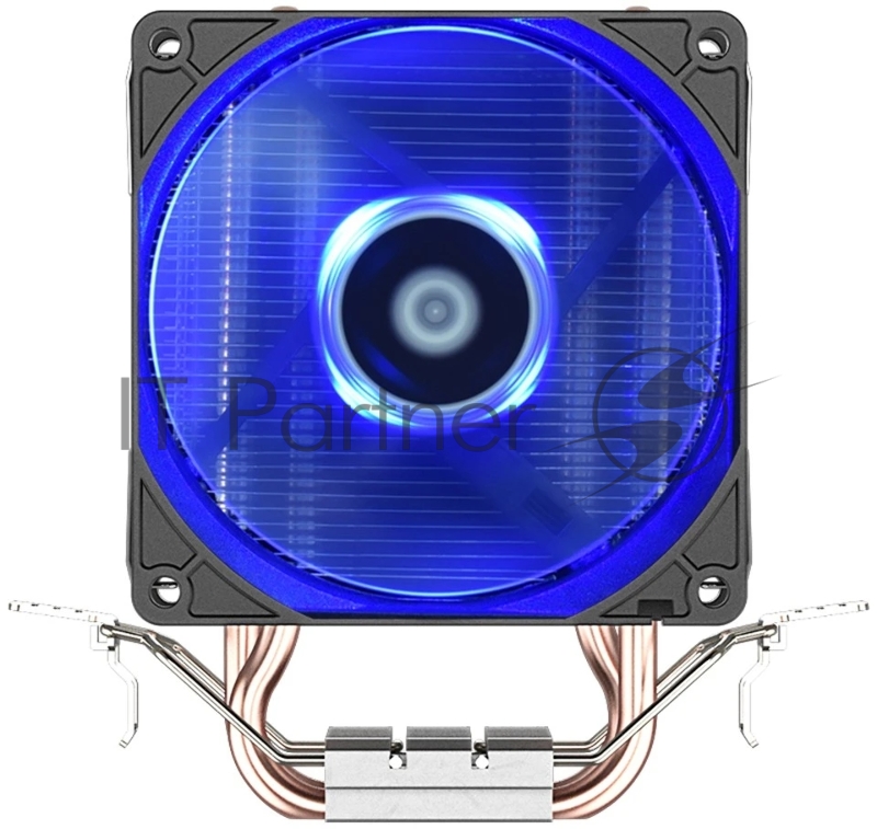Кулер для процессора ID-COOLING SE-902X-B LGA1851/1700/1200/115X/AM5/AM4 (30шт/кор, TDP 100W, PWM, 2 тепл.трубки прямого контакта, Blue LED FAN 92mm) RET