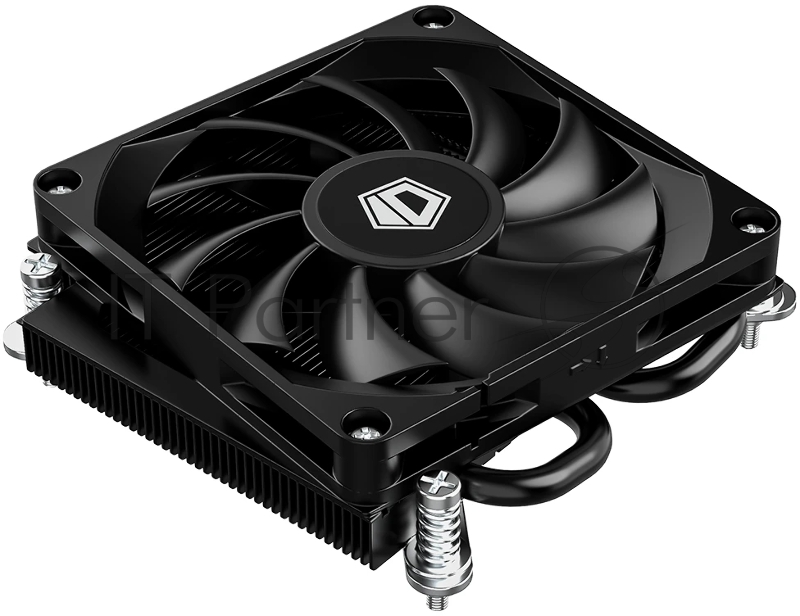 Кулер для процессора ID-COOLING IS-23i BLACK LGA1851/1700/1200/115X низкопрофильный высота 23mm (48шт/кор, TDP 45W, PWM, 2 тепл.трубки, медная база, FAN 80mm) BOX