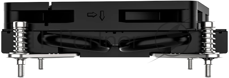 Кулер для процессора ID-COOLING IS-23i BLACK LGA1851/1700/1200/115X низкопрофильный высота 23mm (48шт/кор, TDP 45W, PWM, 2 тепл.трубки, медная база, FAN 80mm) BOX