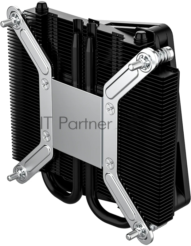 Кулер для процессора ID-COOLING IS-23i BLACK LGA1851/1700/1200/115X низкопрофильный высота 23mm (48шт/кор, TDP 45W, PWM, 2 тепл.трубки, медная база, FAN 80mm) BOX