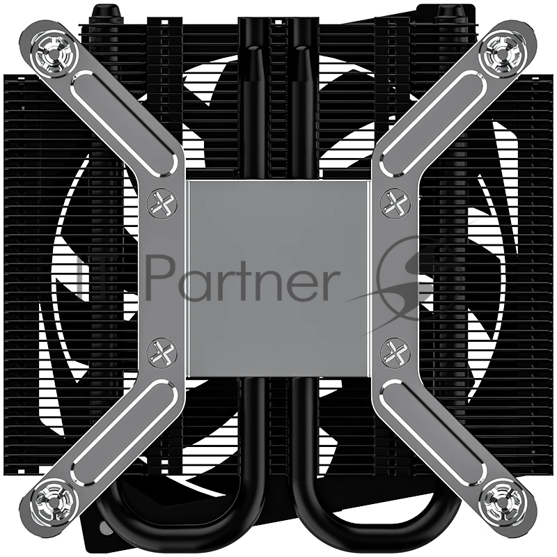 Кулер для процессора ID-COOLING IS-23i BLACK LGA1851/1700/1200/115X низкопрофильный высота 23mm (48шт/кор, TDP 45W, PWM, 2 тепл.трубки, медная база, FAN 80mm) BOX