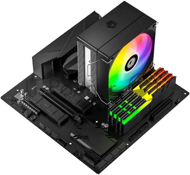 Кулер для процессора ID-COOLING SE-214-XT V2 ARGB LGA1851/1700/1200/115X/AM5/AM4 (16шт/кор, TDP 200W, PWM, 4 тепл.трубки прямого контакта, FAN 120mm, Addressable RGB LED) RET