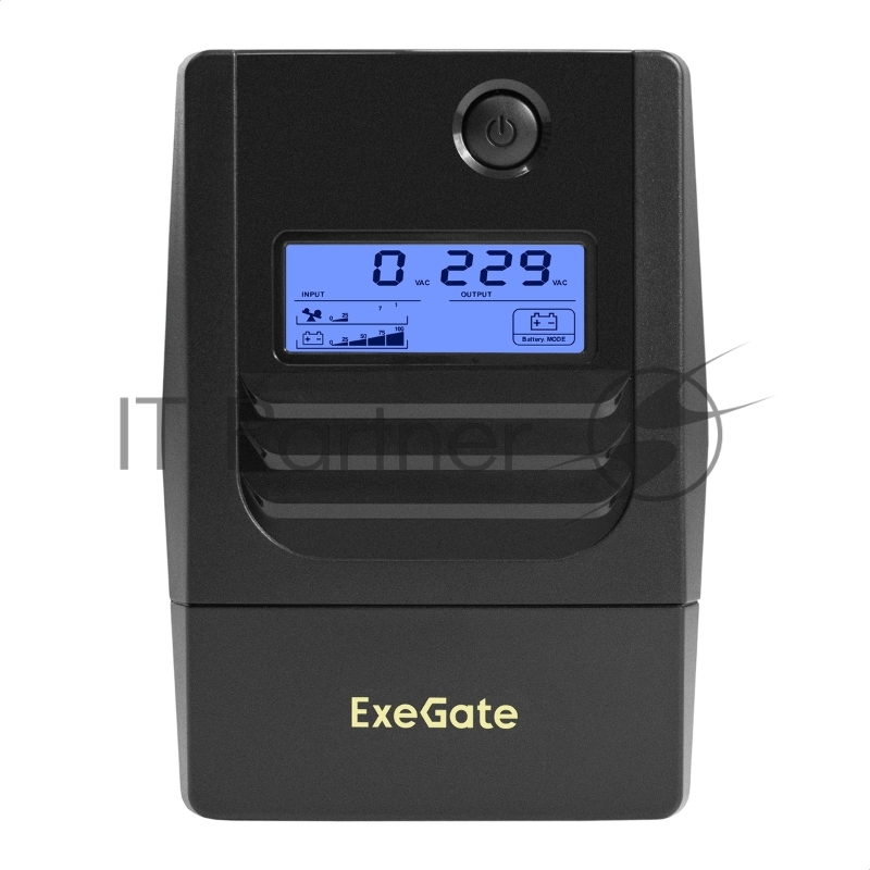 ИБП ExeGate Smart LB-650.LCD.AVR.4C13.USB (650VA/390W, LCD, AVR, 4*C13, USB, батарея 12V 7Ah, Black)