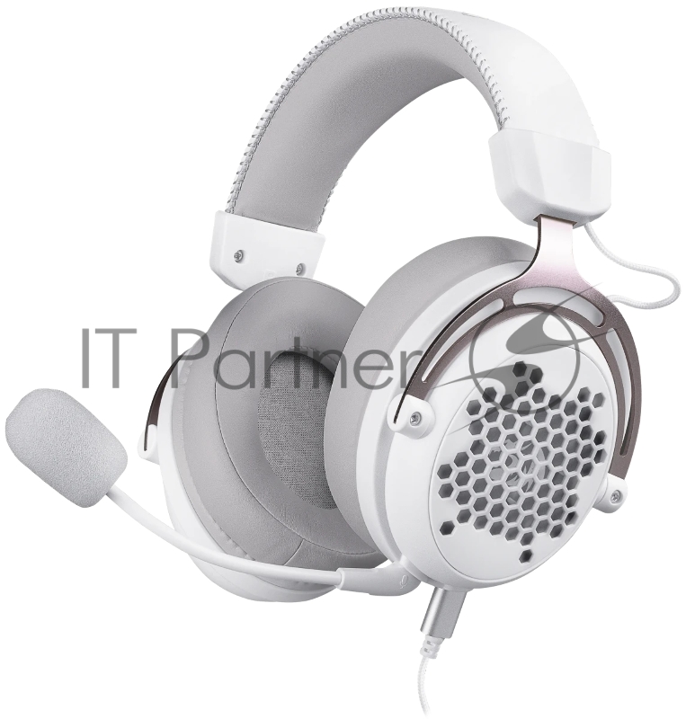 Игровая гарнитура проводная DEFENDER Diomedes white (USB, звук 7.1, легкий, Redragon) (71911)