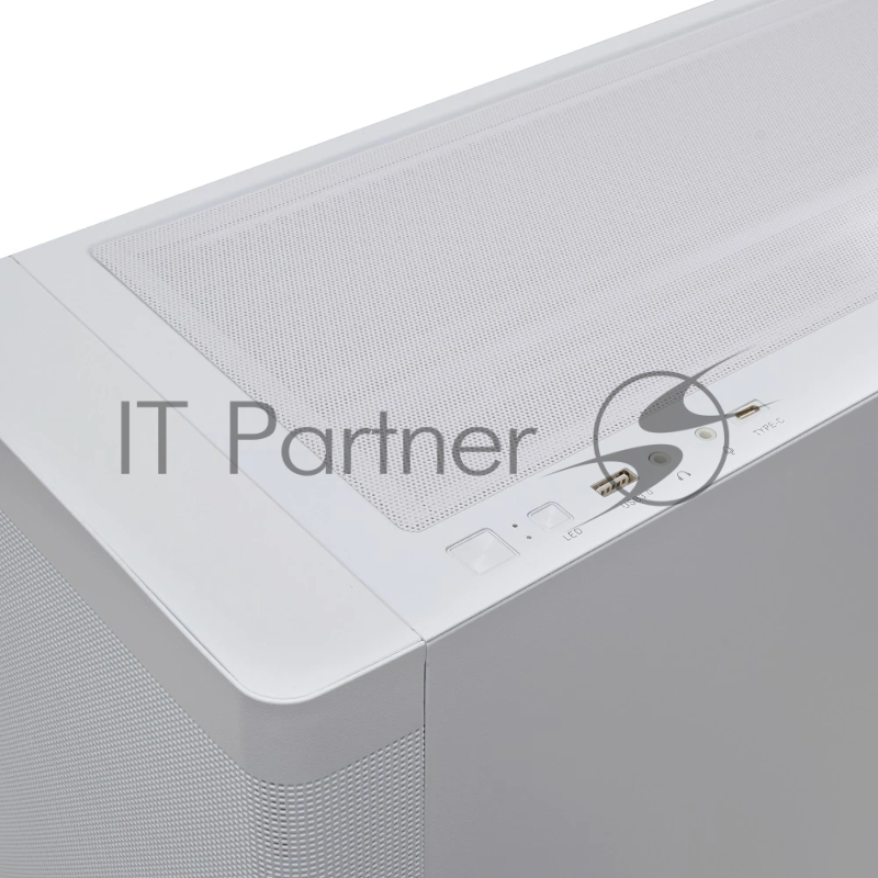 Корпус без блока питания HSPD M740, Mesh Mid Tower, White, TG, 0.6 SPCC, no fans, E-ATX, ATX, mATX, mITX, 170/400/200mm, 4x2.5, 2x3.5, 7xPCI, 1xUSB-A 3.0, 1xUSB-C 3.0, 460x218x450mm