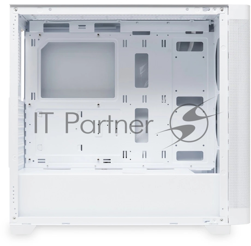 Корпус без блока питания HSPD M740, Mesh Mid Tower, White, TG, 0.6 SPCC, no fans, E-ATX, ATX, mATX, mITX, 170/400/200mm, 4x2.5, 2x3.5, 7xPCI, 1xUSB-A 3.0, 1xUSB-C 3.0, 460x218x450mm