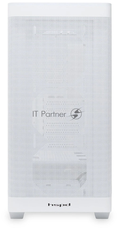 Корпус без блока питания HSPD M740, Mesh Mid Tower, White, TG, 0.6 SPCC, no fans, E-ATX, ATX, mATX, mITX, 170/400/200mm, 4x2.5, 2x3.5, 7xPCI, 1xUSB-A 3.0, 1xUSB-C 3.0, 460x218x450mm