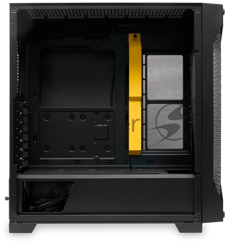 Корпус без блока питания/ Case HSPD M541, Mesh Mid Tower, черный, TG, 0.7 SPCC, no fans, ATX, mATX, mITX, 170/405/210mm, 2x2.5, 2x3.5, 7xPCI, 1xUSB-A 3.0, 2xUSB-A 2.0, 465x220x485mm