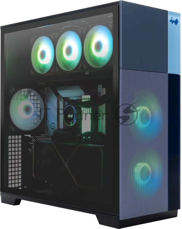 Корпус компьютерный Midi Tower InWin CS19 (F5) черный 2xUSB 3.0, 1xUSB Type-C, AN140 fan*3pc ATX (без блока питания)