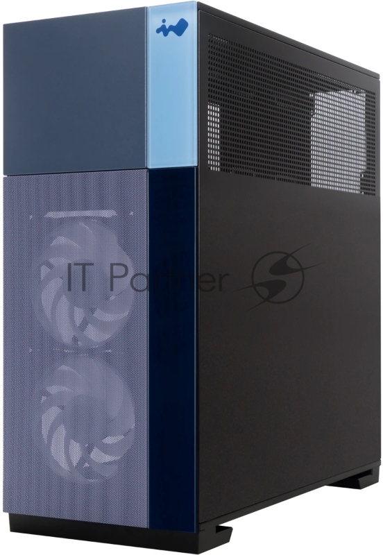 Корпус компьютерный Midi Tower InWin CS19 (F5) черный 2xUSB 3.0, 1xUSB Type-C, AN140 fan*3pc ATX (без блока питания)