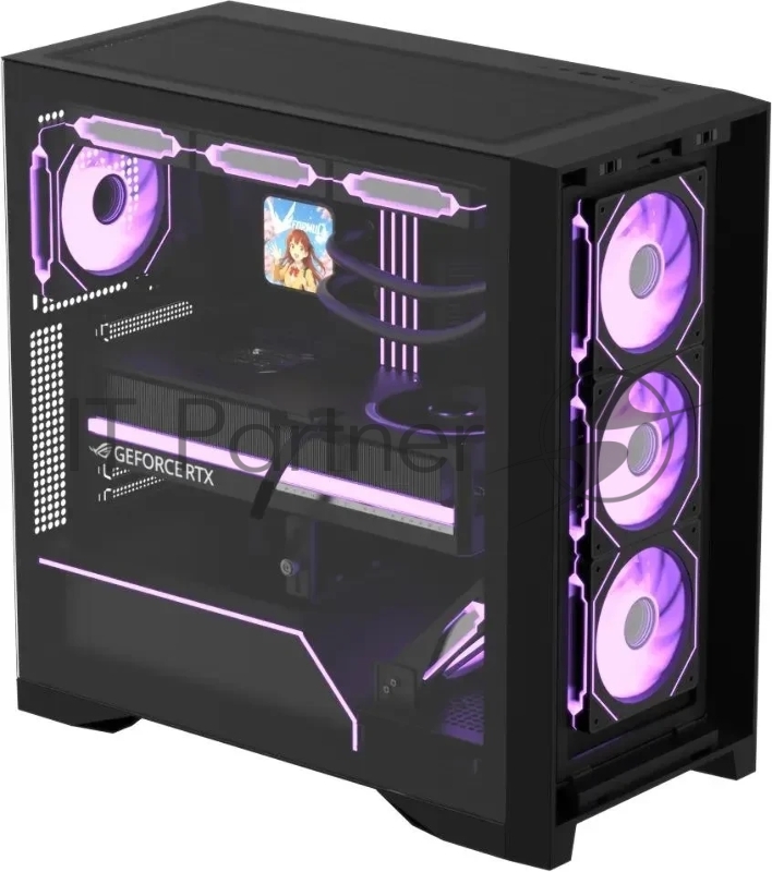 Корпус AeroCool / Formula Air Power G8 черный без БП ATX 2xUSB3.0 1xUSB3.1 audio bott PSU