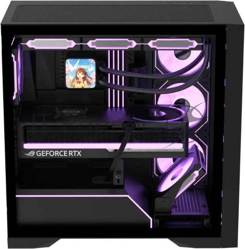 Корпус AeroCool / Formula Air Power G8 черный без БП ATX 2xUSB3.0 1xUSB3.1 audio bott PSU