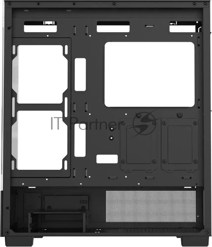 Корпус AeroCool / Formula Crystal E1 Floe черный без БП ATX 5x120mm 3x140mm 2xUSB3.0 1xUSB3.1 audio bott PSU