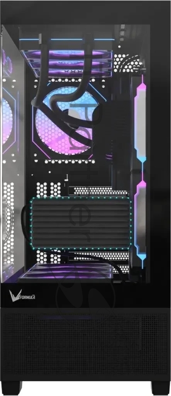 Корпус AeroCool / Formula Crystal E1 Floe черный без БП ATX 5x120mm 3x140mm 2xUSB3.0 1xUSB3.1 audio bott PSU