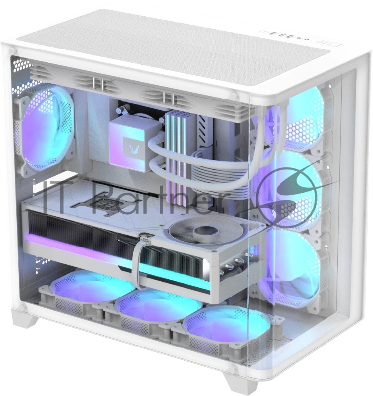 Корпус AeroCool / Formula Crystal U2 белый без БП ATX 1xUSB2.0 1xUSB3.0 1xUSB3.1 audio bott PSU