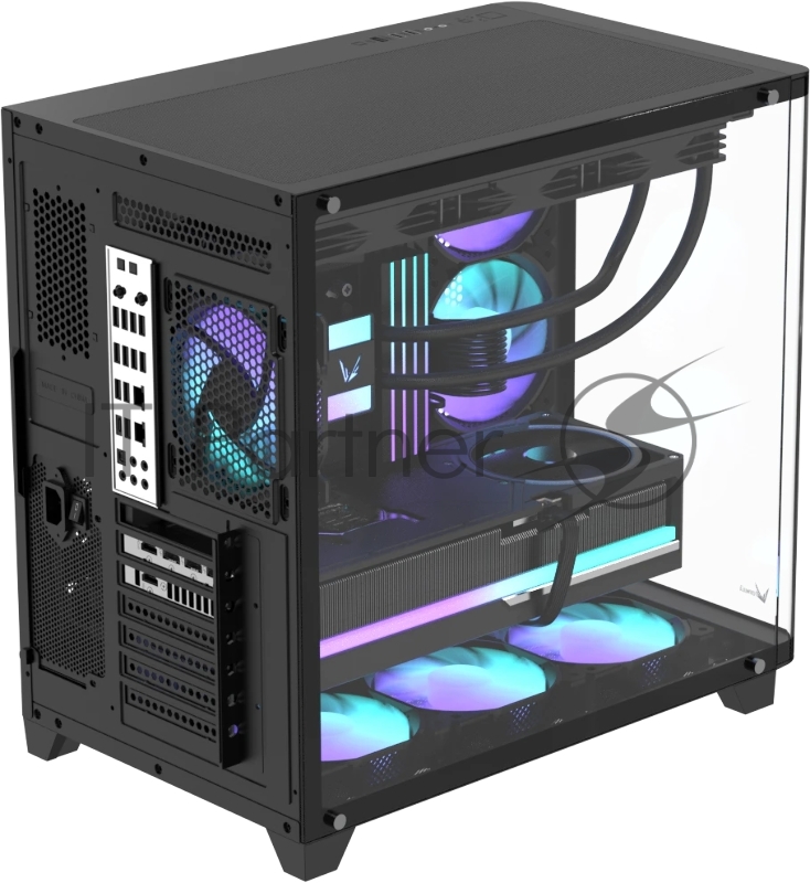 Корпус AeroCool / Formula Crystal U2 черный без БП ATX 1xUSB2.0 1xUSB3.0 1xUSB3.1 audio bott PSU