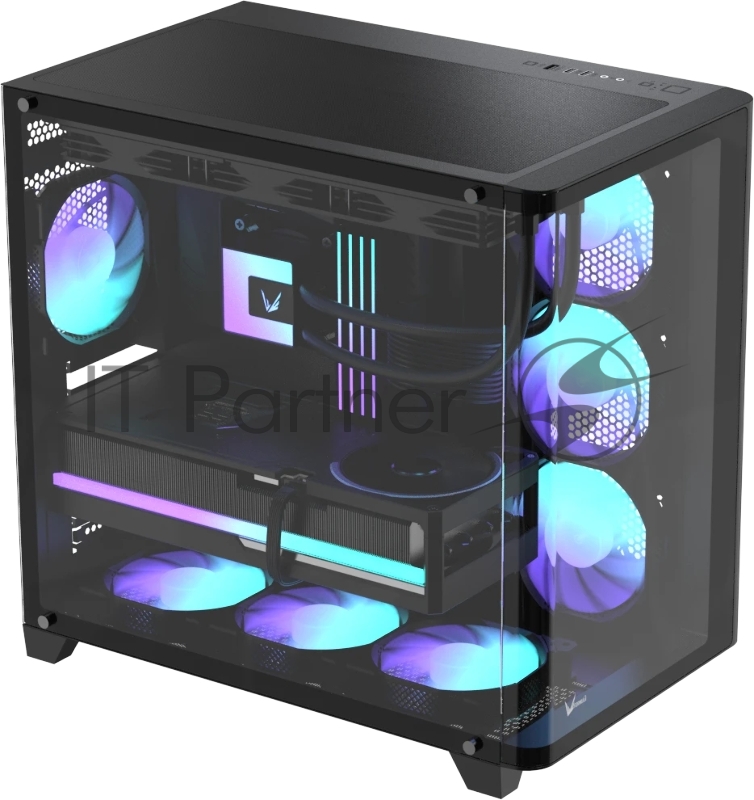 Корпус AeroCool / Formula Crystal U2 черный без БП ATX 1xUSB2.0 1xUSB3.0 1xUSB3.1 audio bott PSU