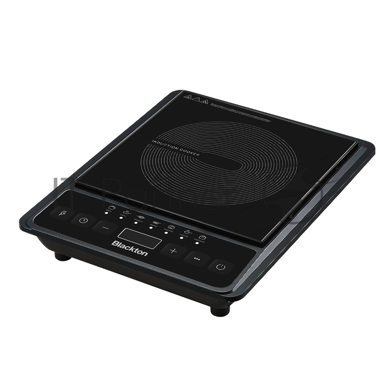 Электрическая плита Blackton Bt IC133C Black, индукционная, мощность: 2000 Вт, тип управления: электронное, регулировка мощности: 8 уровней, количество автоматических программ: 7, размер варочной поверхности: 190 мм, материал корпуса: пластик, керами