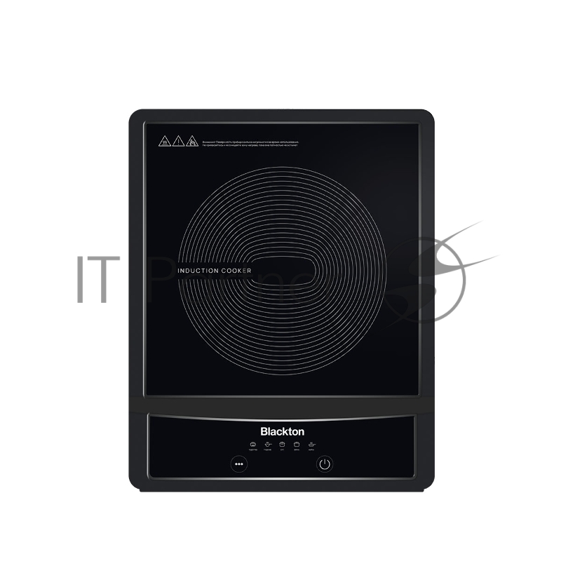 Электрическая плита Blackton Bt IC132C Black, индукционная, мощность: 2000 Вт, тип управления: электронное, количество автоматических программ: 5, размер варочной поверхности: 190 мм, материал корпуса: пластик, керамика, автоотключение при снятии пос