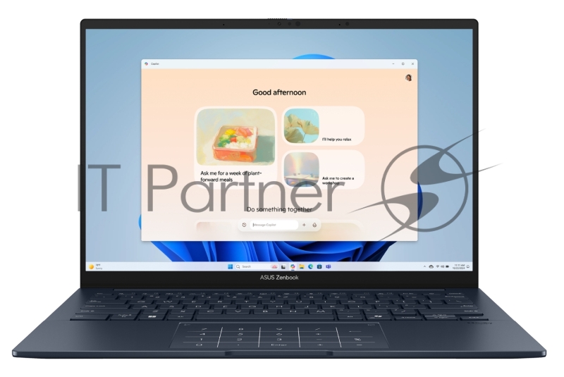 Ноутбук ASUS Zenbook 14 Special UX3405CA-PP679 Intel Core Ultra 9 285H/LPDDR5X 32GB/1TB SSD/Intel Arc Graphics/14 3K (2880 x 1800) OLED 16:10,WiFi 7+BT 5.4/Without OS /1.20 kg /Ponder Blue