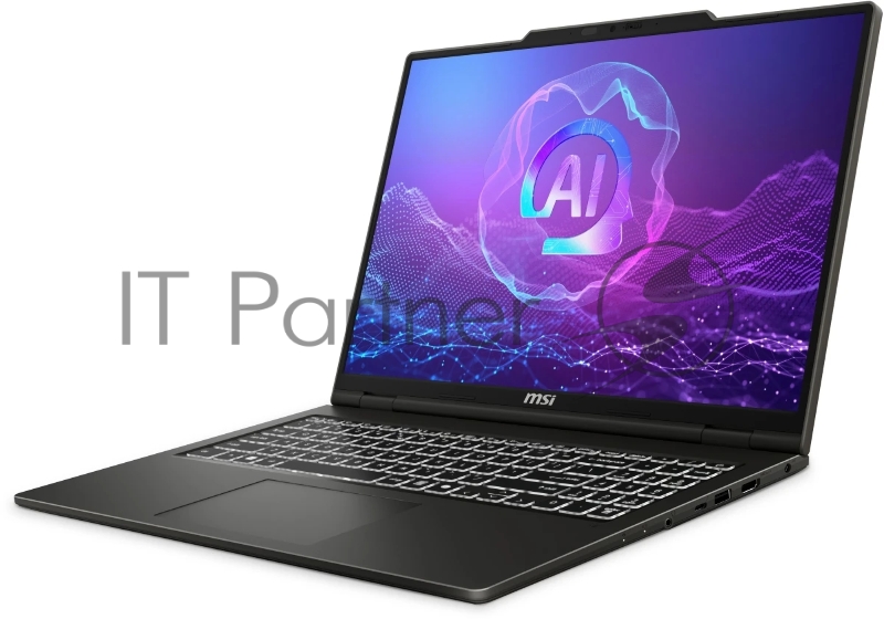 Ноутбук MSI Venture 16 AI+ A2HMG-050RU Ultra 7 255H 32Gb SSD1Tb Intel Arc 16 OLED 2K (2048x1280) Windows 11 Pro grey WiFi BT Cam (9S7-261221-050)