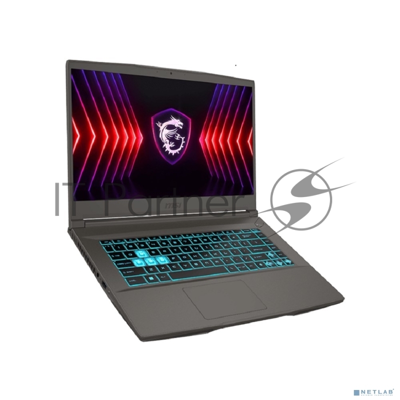 Ноутбук MSI Thin 15 B13VF-3402XRU Core i7 13620H 16Gb SSD512Gb NVIDIA GeForce RTX4060 8Gb 15.6 IPS FHD (1920x1080) FreeDOS grey space WiFi BT Cam (9S7-16R831-3402)