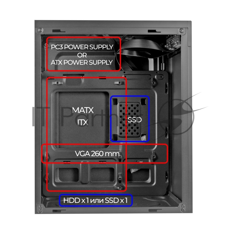 Компьютерный корпус Ginzzu B400 mATX