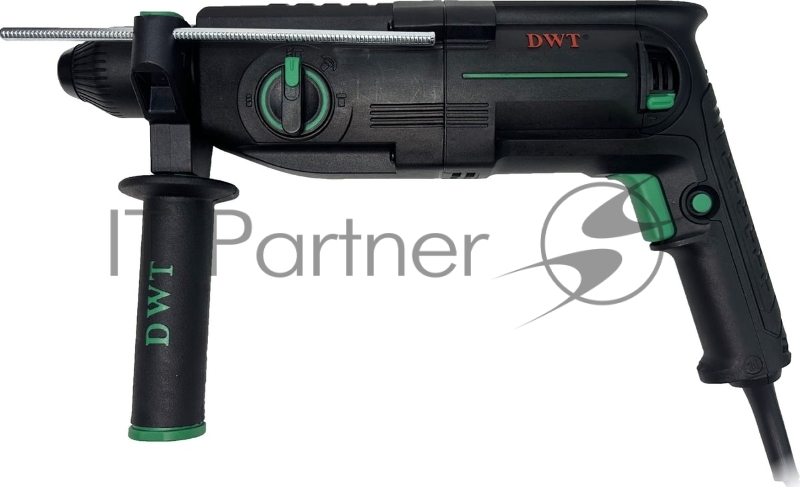 Перфоратор сетевой DWT SBHP08-26 BMC /800 Вт/3.7 Дж/до 5530 уд.в мин/до 1350 об.в мин/SDS-Plus/морозостойкий кабель/кейс/черный (SBHP08-26 BMC)